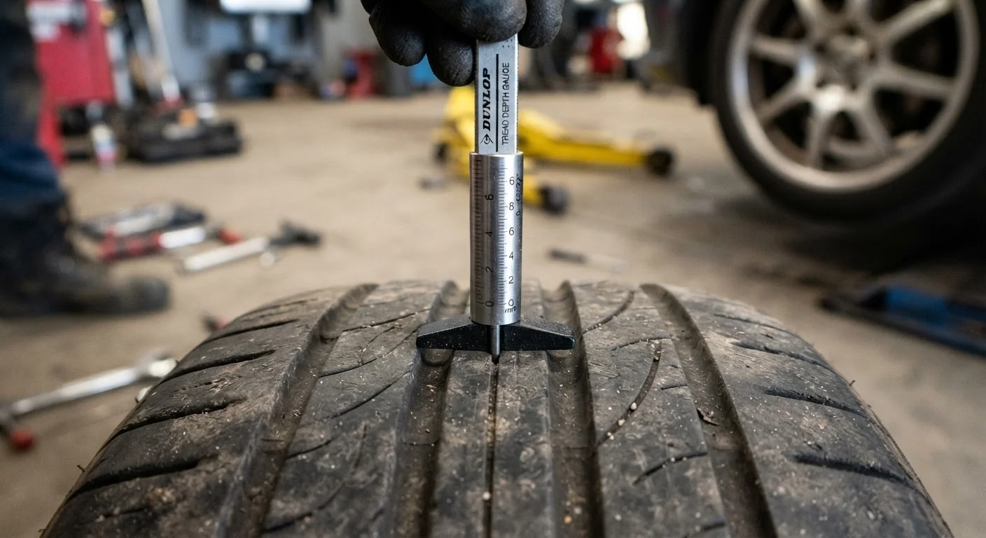 Checking Your Own Tyre Tread Depth