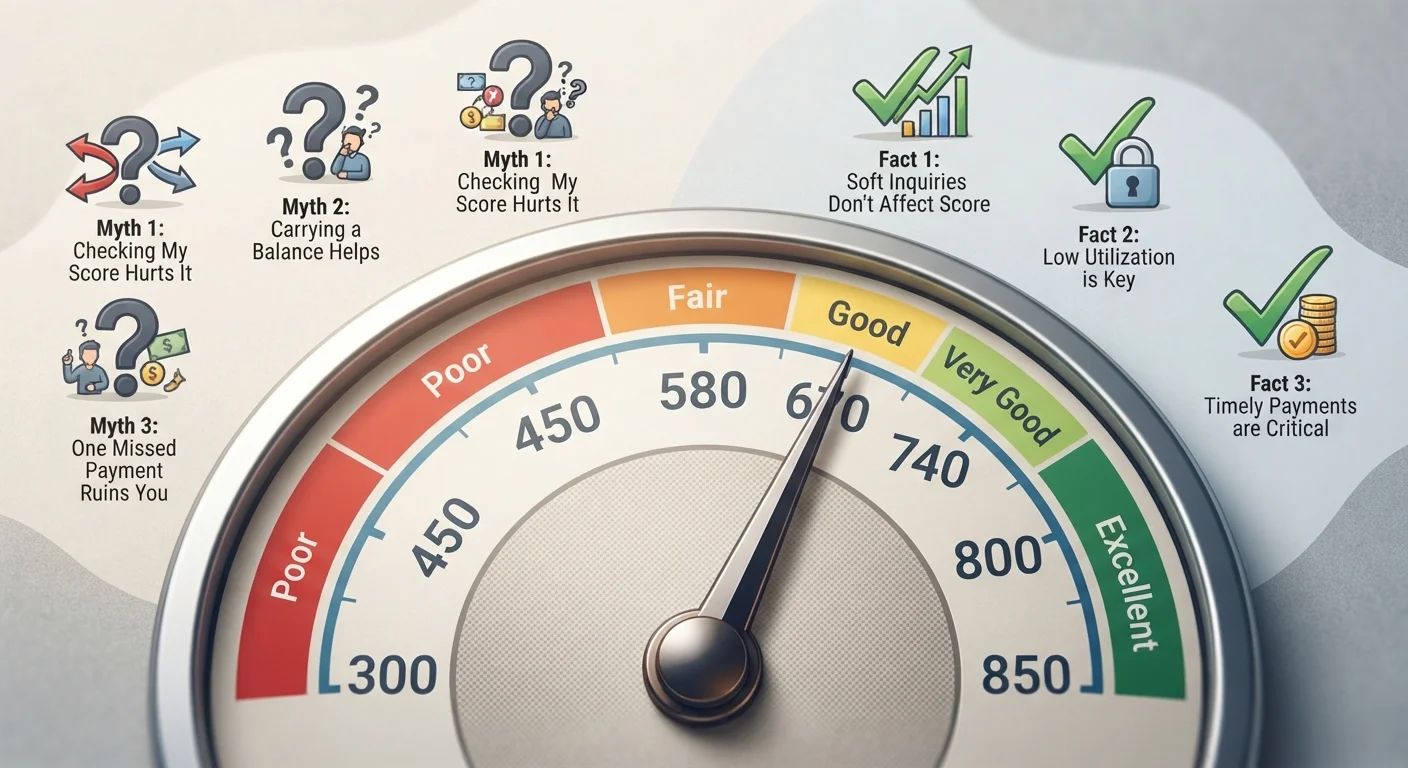 Credit Score Myths That Keep People From Building Good Credit
