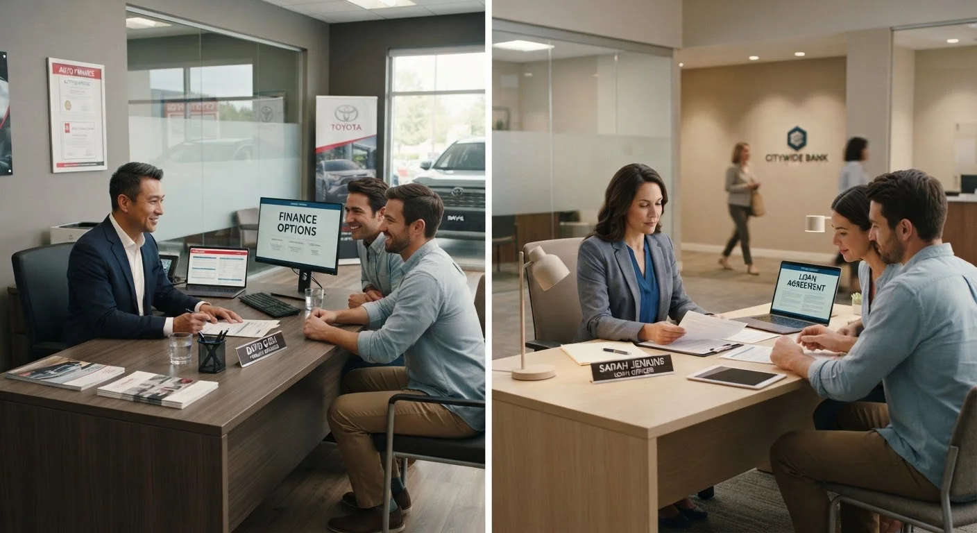 Financing Through a Dealer vs. Your Own Bank