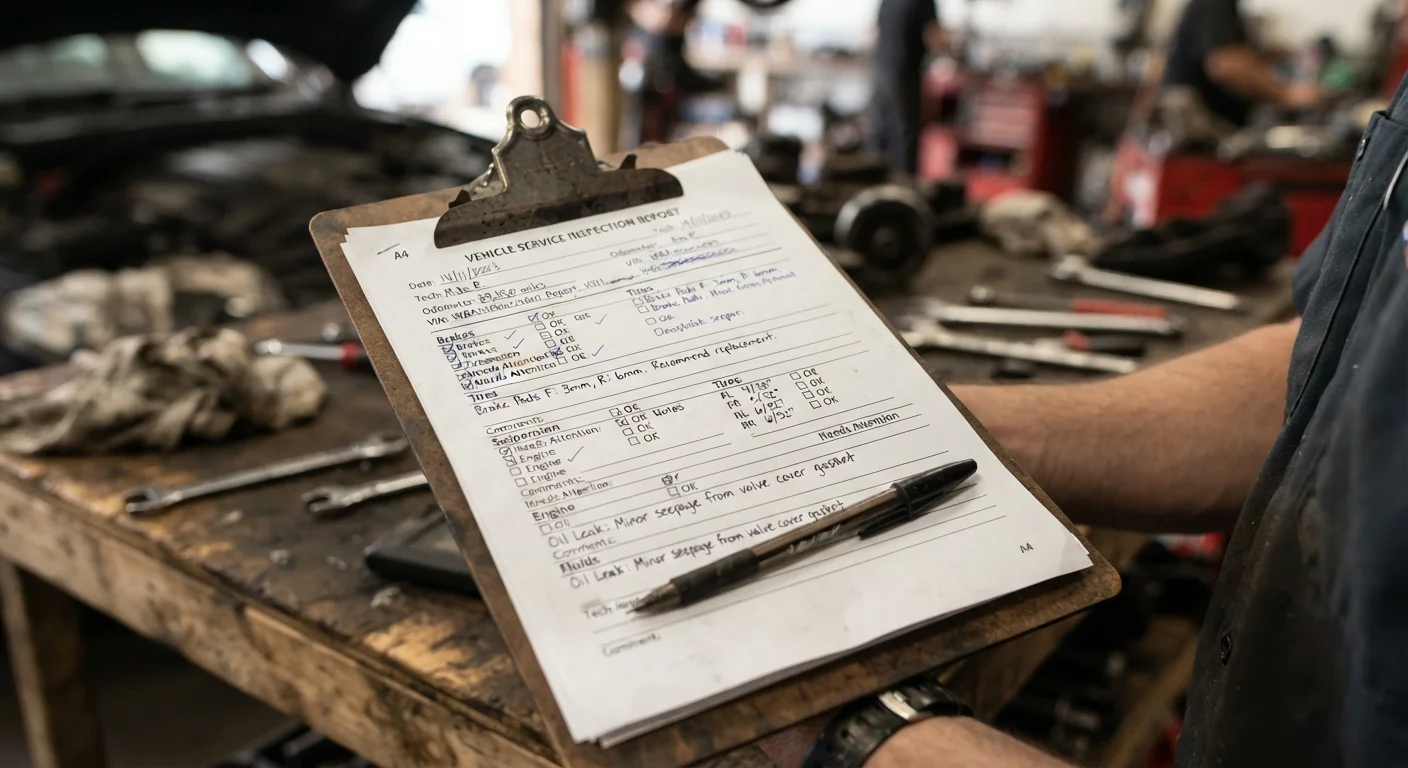 Reading a Mechanic's Service Report Without Getting Lost