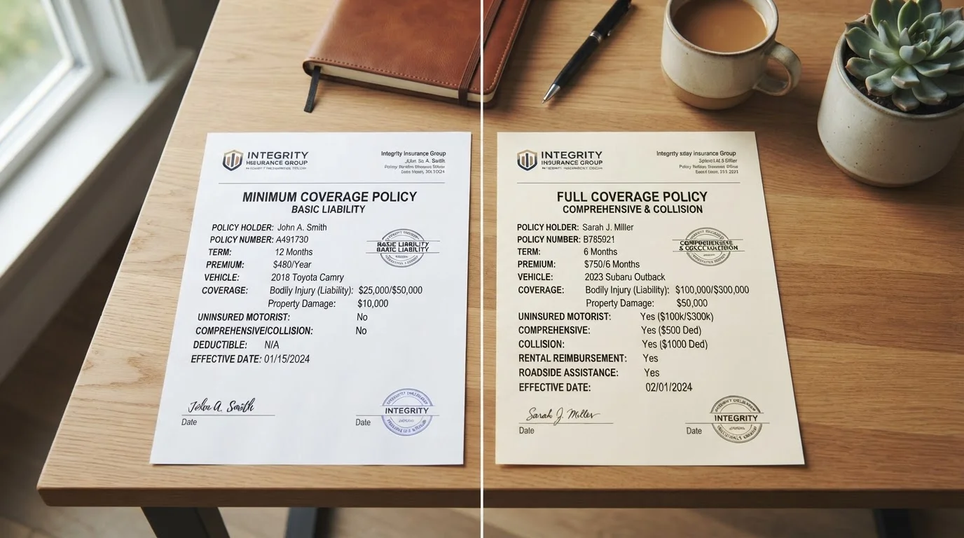 State Minimum Coverage vs. Full Coverage: Understanding the Trade-Offs