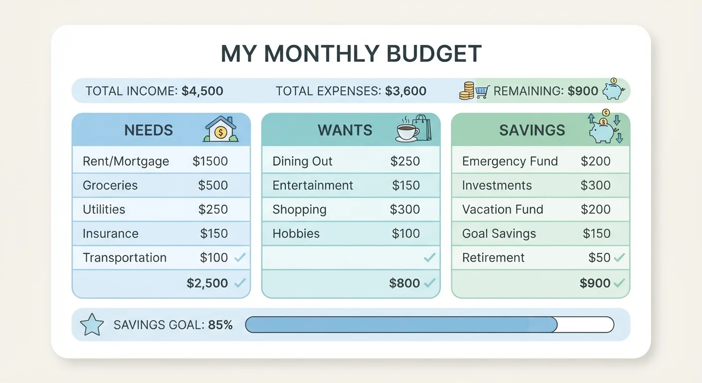 The 50/30/20 Rule Explained: A Simple Framework for Everyday Spending
